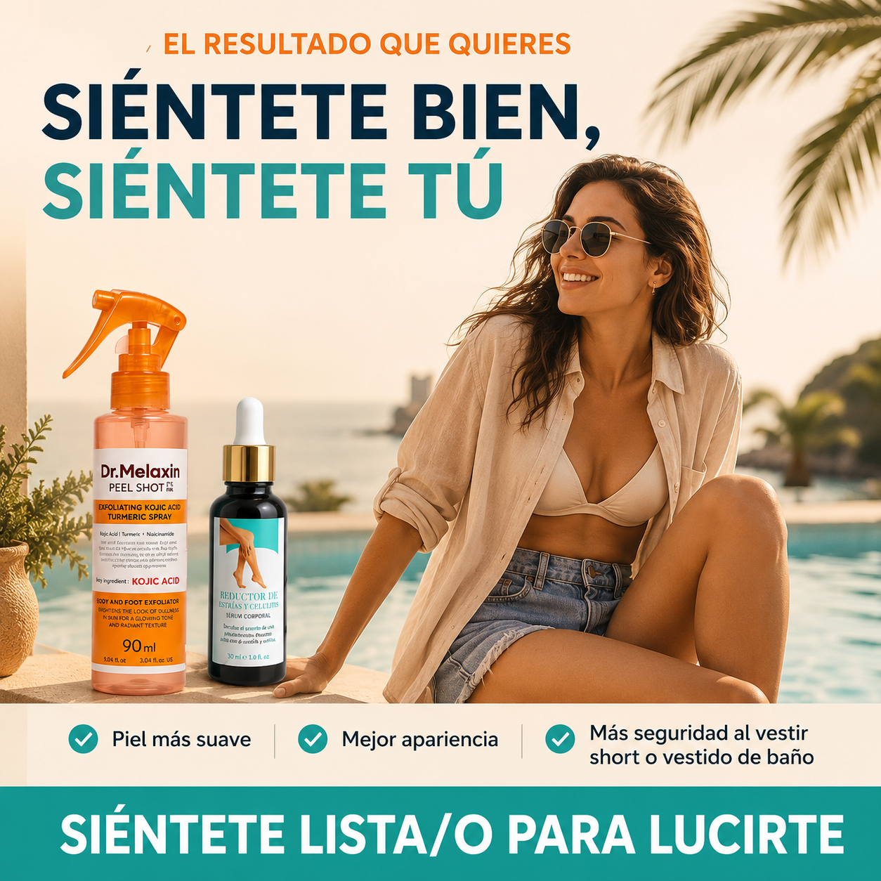 Combo Dr. Melaxin + Reductor de Estrías y Celulitis
