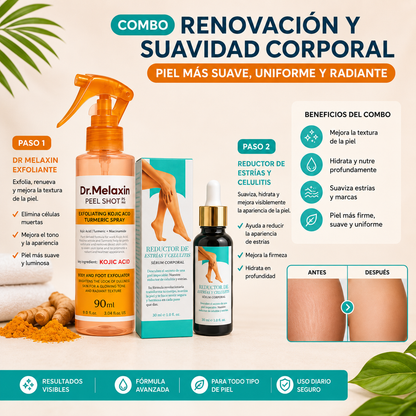 Combo Dr. Melaxin + Reductor de Estrías y Celulitis